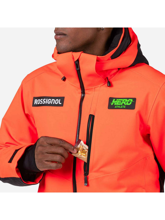 Kurtka narciarska męska ROSSIGNOL Hero Blackside Insulated Jkt czerwona
