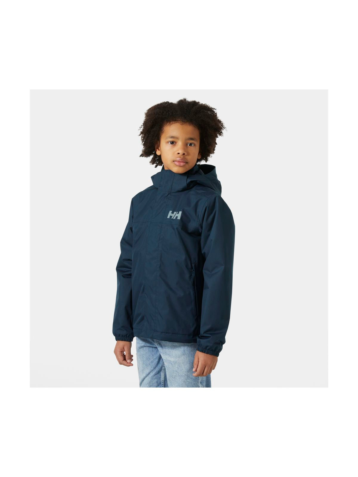 Kurtka outdoorowa dziecięca HELLY HANSEN JR VANCOUVER FLEECE INS JACKET granatowa