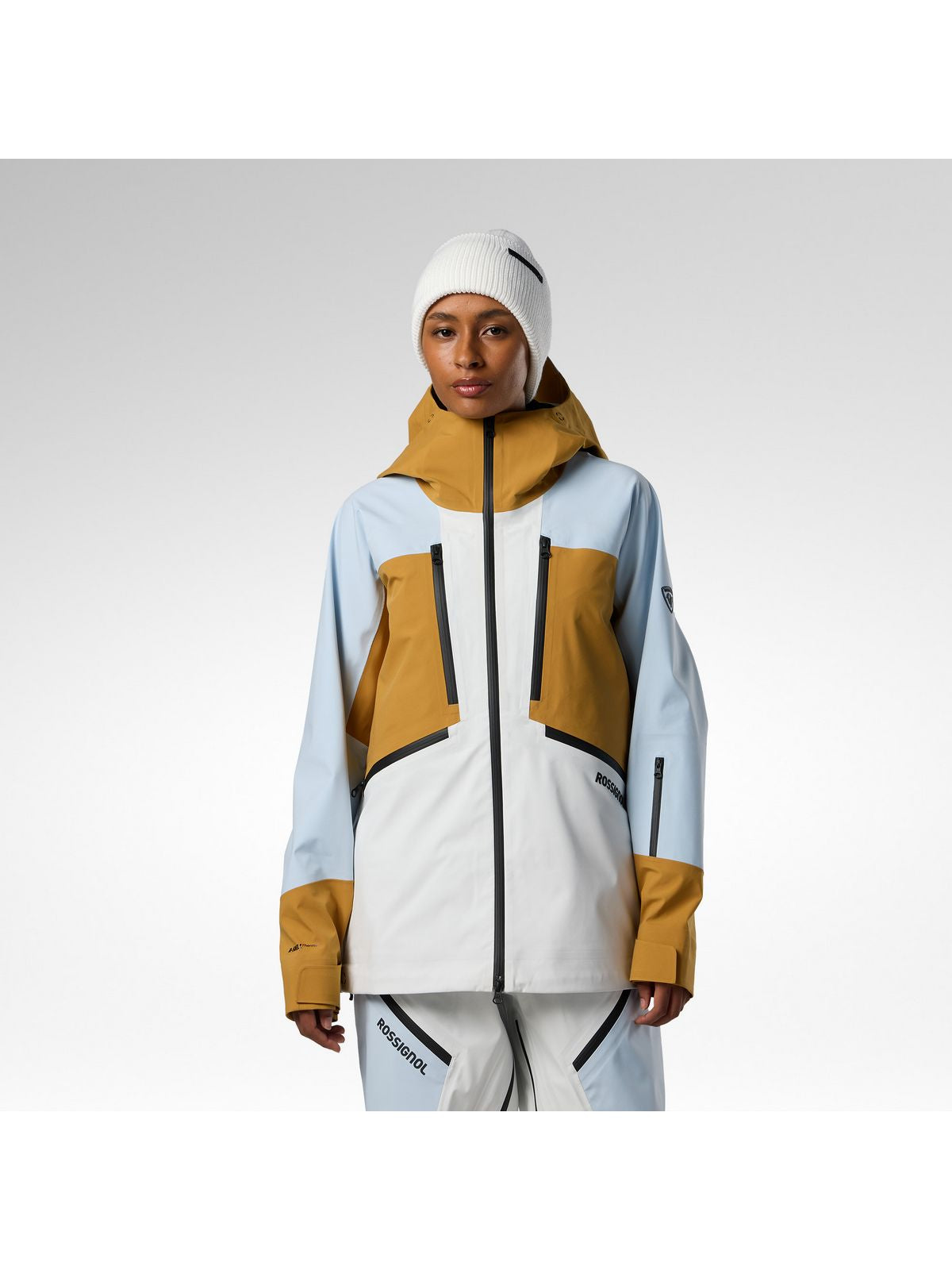 Kurtka narciarska damska ROSSIGNOL W Proclivity 3L Shell Jacket biała