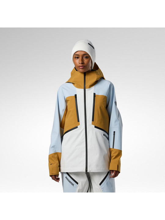 Kurtka narciarska damska ROSSIGNOL W Proclivity 3L Shell Jacket biała
