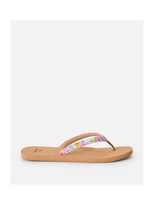 Japonki damskie RIP CURL Freedom Bloom Open Toe brązowe
