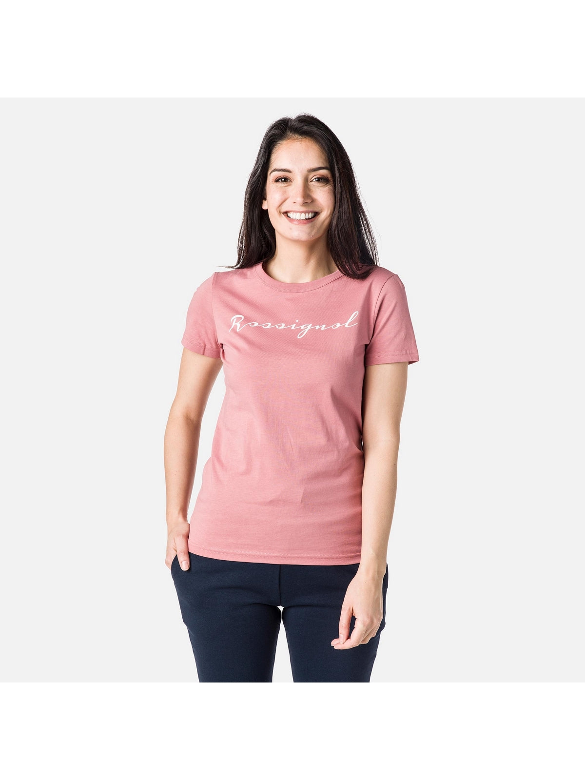 T-Shirt ROSSIGNOL W Logo Rossi Tee czerwony
