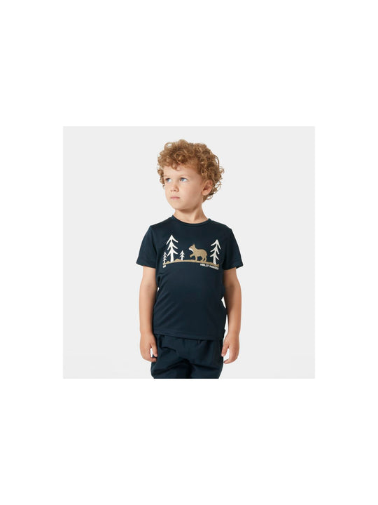 Koszulka HELLY HANSEN K HH TECH GRAPHIC T- granatowy - Adventure Sports
