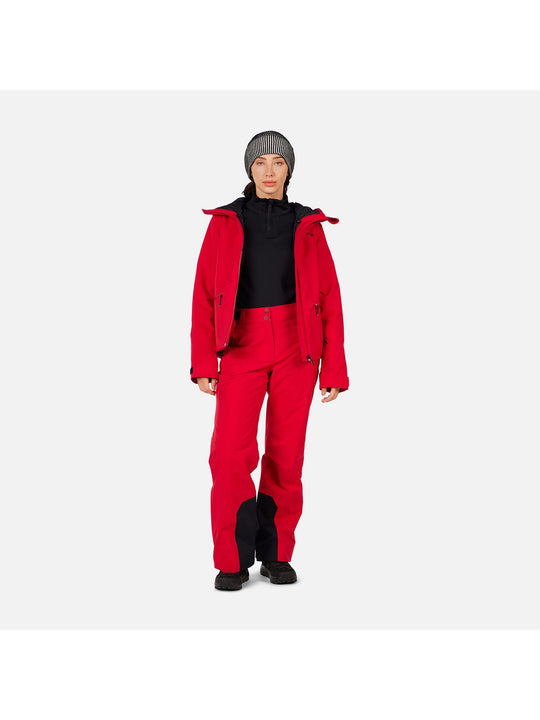 Spodnie narciarskie damskie ROSSIGNOL W Insulated Ski Pant czerwone
