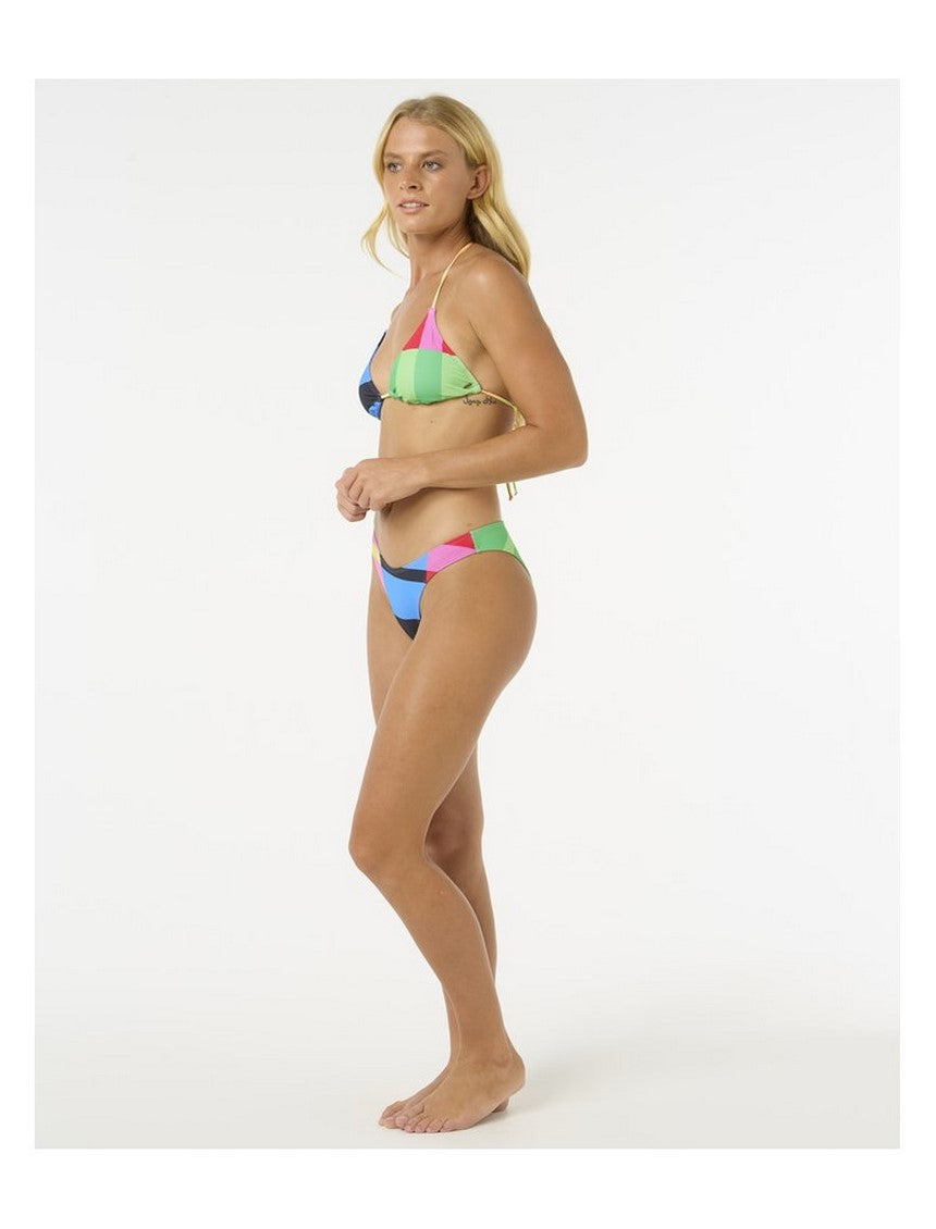 Stanik kąpielowy RIP CURL Las Dalias Sliding Tri turkusowy