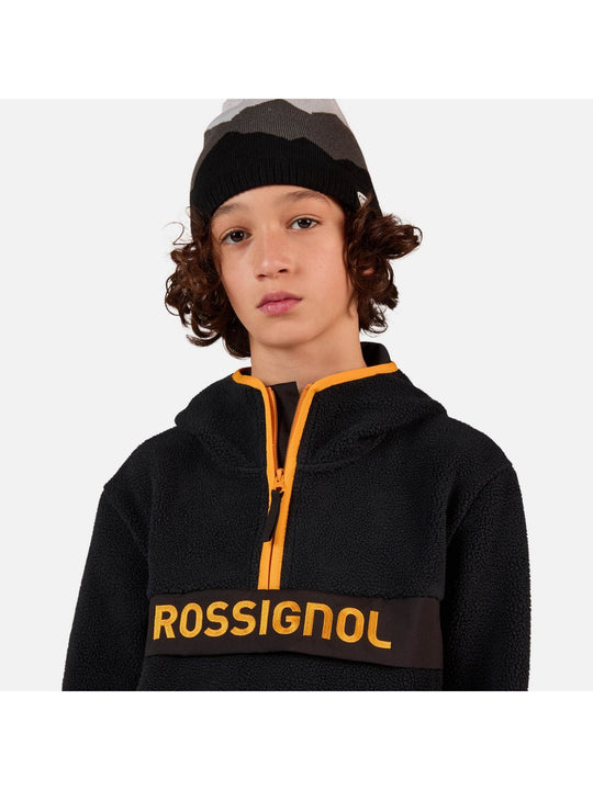 Bluza dziecięca ROSSIGNOL JR All Track Anorak Fleece czarna
