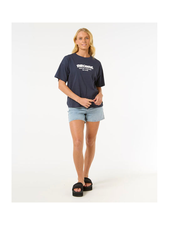 Koszulka RIP CURL Surf Puff Relaxed Tee granatowy
