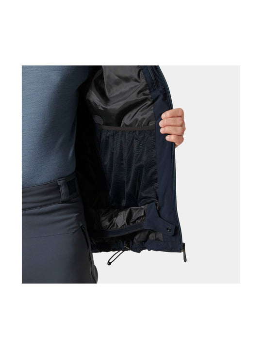 Kurtka narciarska męska HELLY HANSEN PANORAMA 2.0 INS JACKET granatowa
