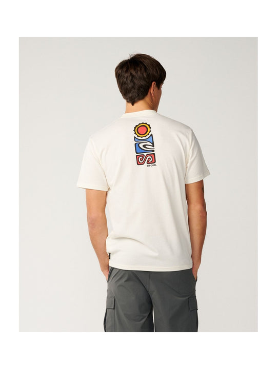 Koszulka męska RIP CURL S.Series Vc Stack Tee biała
