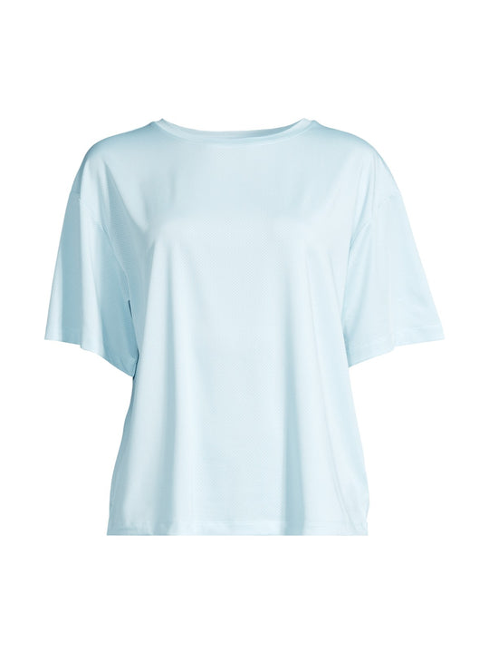 Koszulka damska CASALL Laser Mesh Tee kolor niebieski
