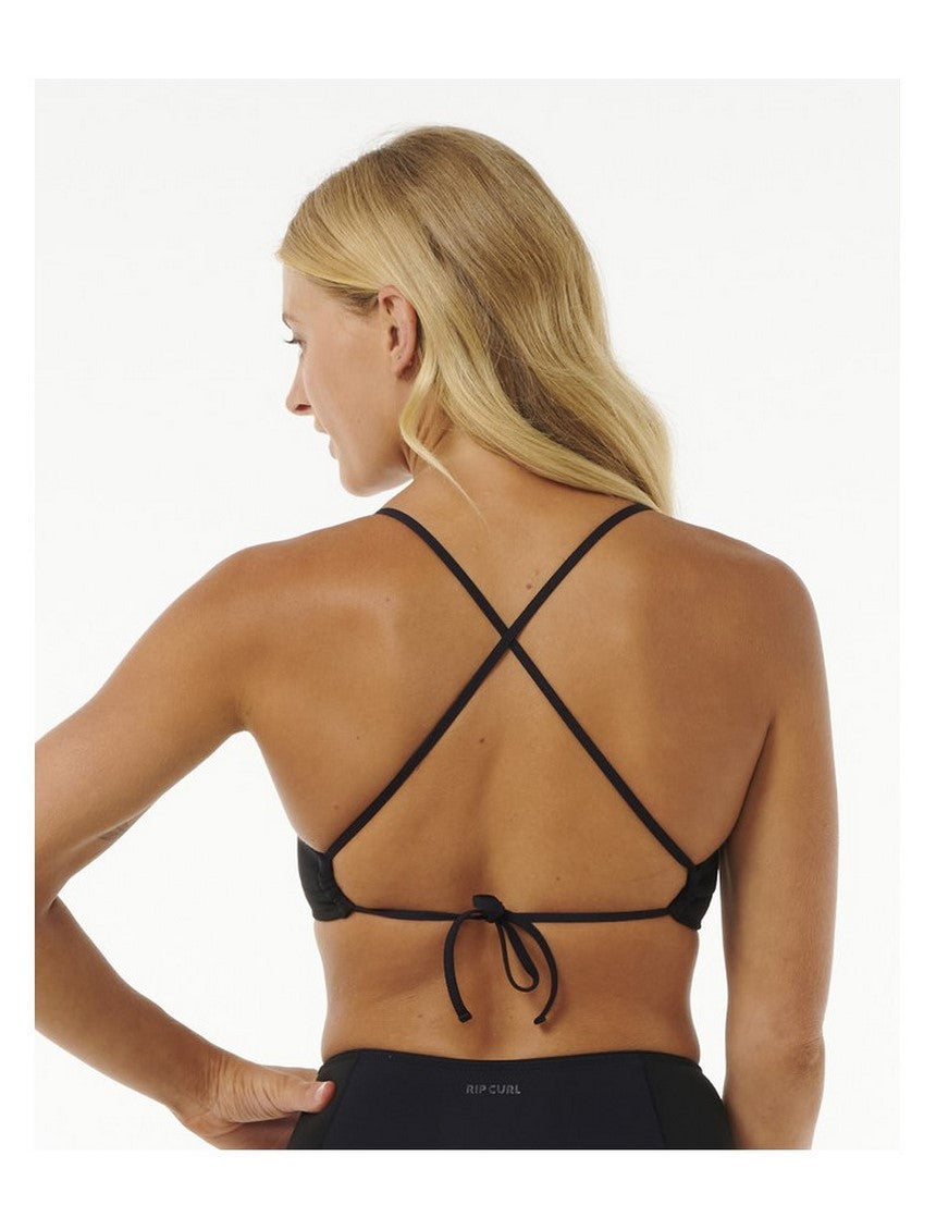 Stanik kąpielowy RIP CURL Mirage Ultimate - Top czarny