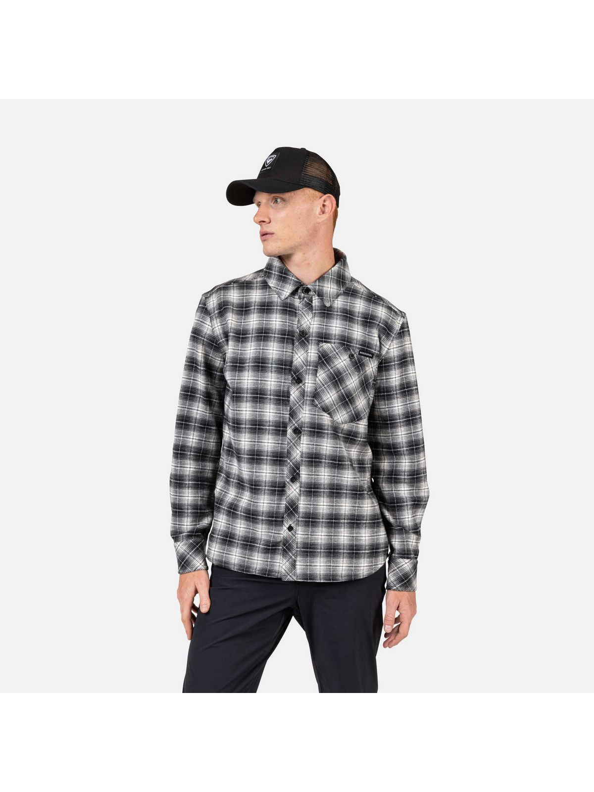 Koszula męska ROSSIGNOL RANCH PLAID SHIRT czarna
