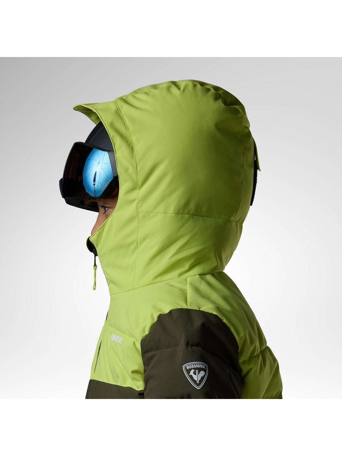 Kurtka narciarska juniorska ROSSIGNOL Boy Siz Quilted Jkt zielona