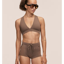 Stanik kąpielowy CASALL V-Neck Crossback Bikini Top kolor zielony
