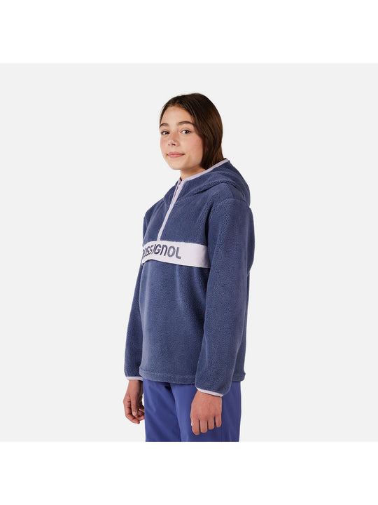 Bluza dziecięca ROSSIGNOL JR ALLTRACK ANORAK FLEECE niebieska
