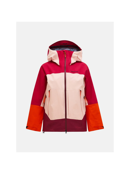 Kurtka PEAK PERFORMANCE W Vislight Gore-Tex C-Knit Jacket bordowy
