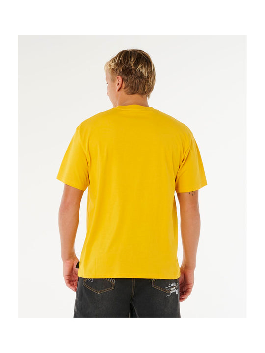 Koszulka męska RIP CURL Inner Visions Rotten Sun Tee żółta
