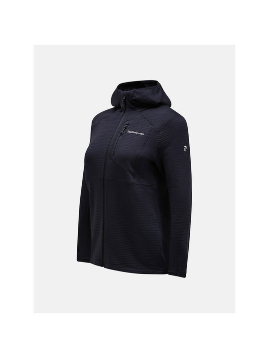 Bluza PEAK PERFORMANCE W Trail Polartec Zip Hood czarny
