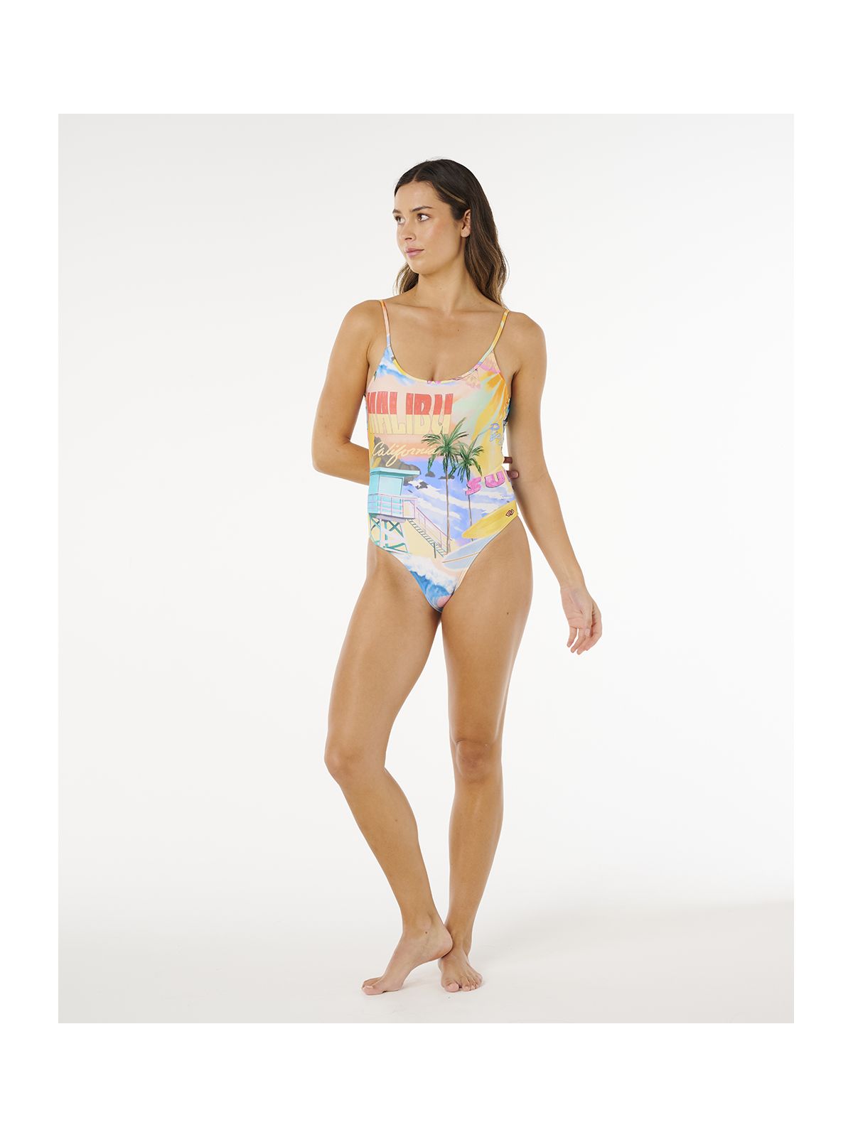 Kostium damski RIP CURL Hotel Malibu Cheeky One Piece multikolor