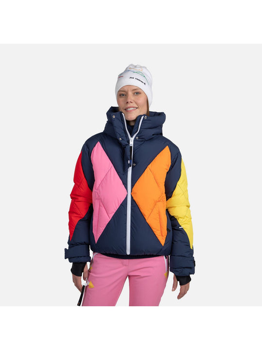 Kurtka narciarska puchowa damska Rossignol W Diamond Down Bomber Jkt niebieski
