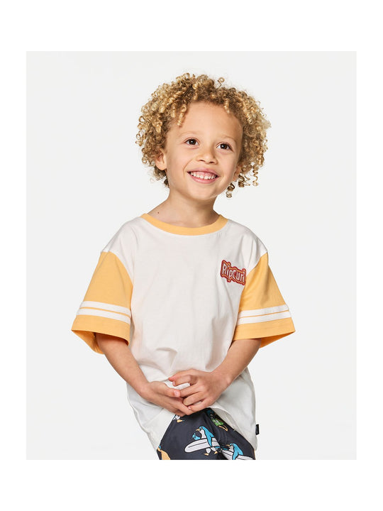 Koszulka juniorska RIP CURL Paddle Out Logo Tee-Boy biała
