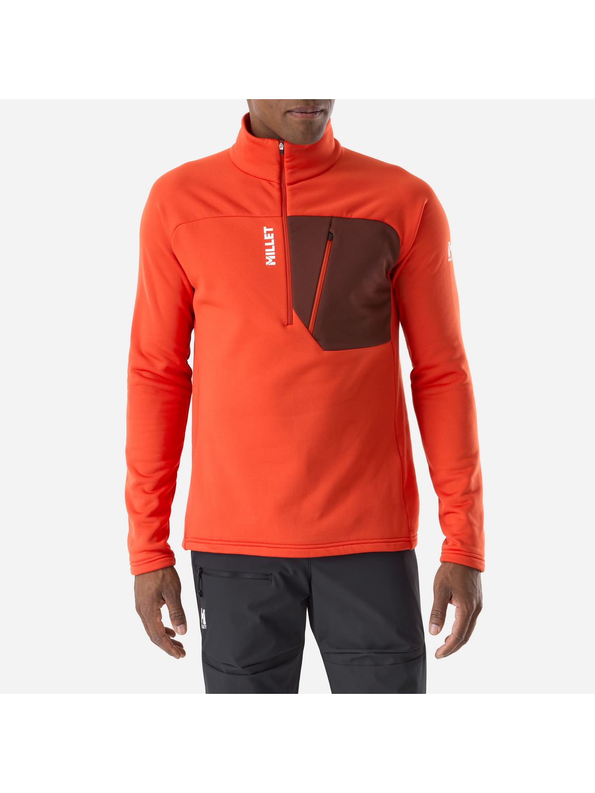 Bluza męska MILLET M Seneca Fleece Po Zip M czerwona