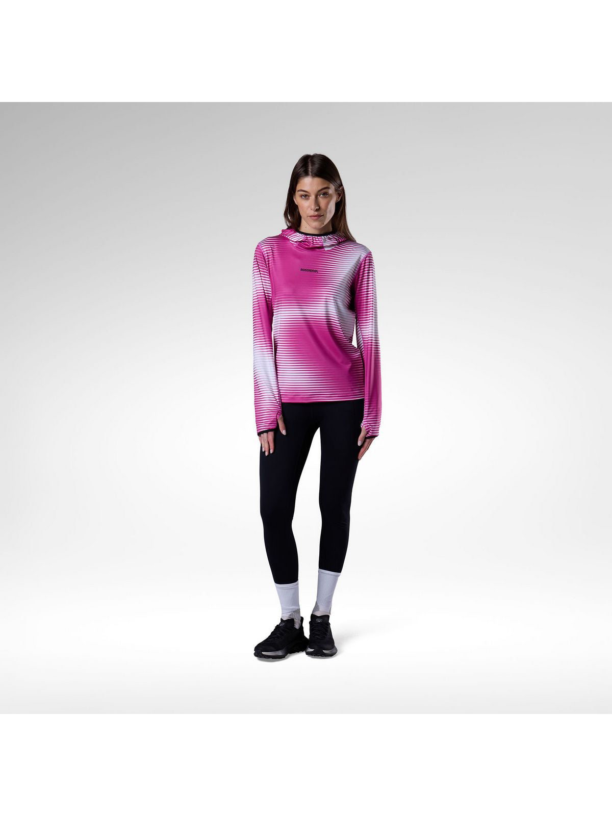 Bluza damska ROSSIGNOL W Westweg Sun Hoodie różowa