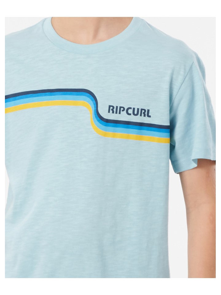 T-Shirt chłopięcy RIP CURL SURF REVIVAL TEE-BOYS błękitny