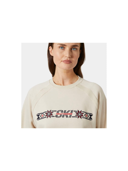 Bluza damska HELLY HANSEN W Bliss Sweater kolor beżowy
