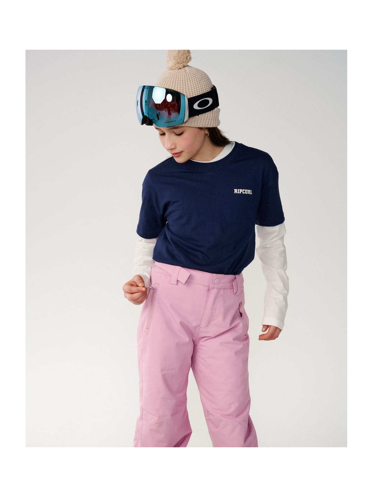 Spodnie juniorskie RIP CURL S-Series zolly10K Pant Kids różowe