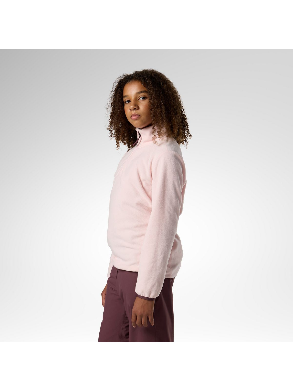 Bluza juniorska ROSSIGNOL Jr Quarter Zip Polar Fleece różowa