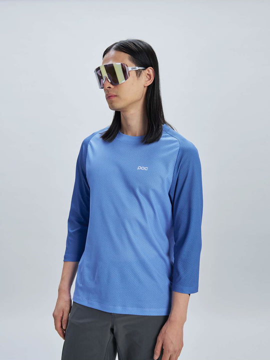 Koszulka rowerowa POC M’s Motion Air 3/4 Jersey niebieski - Adventure Sports
