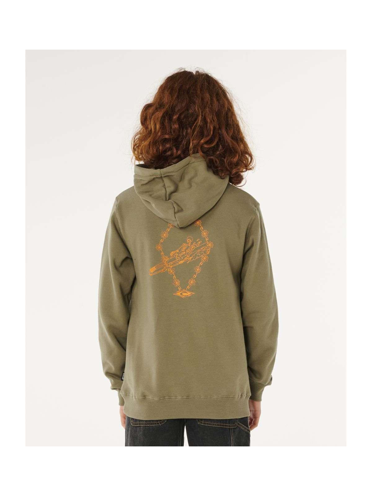 Bluza chłopięca RIP CURL Eternal Shred Art Hood-Boy zielona