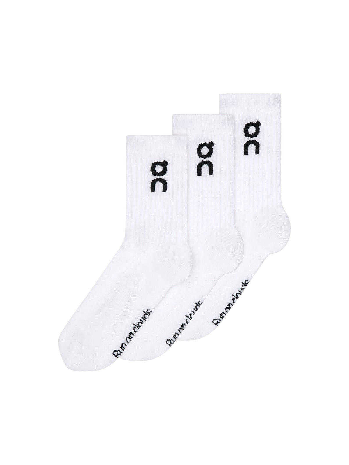 Skarpety treningowe On Logo Sock High 3Pack biały