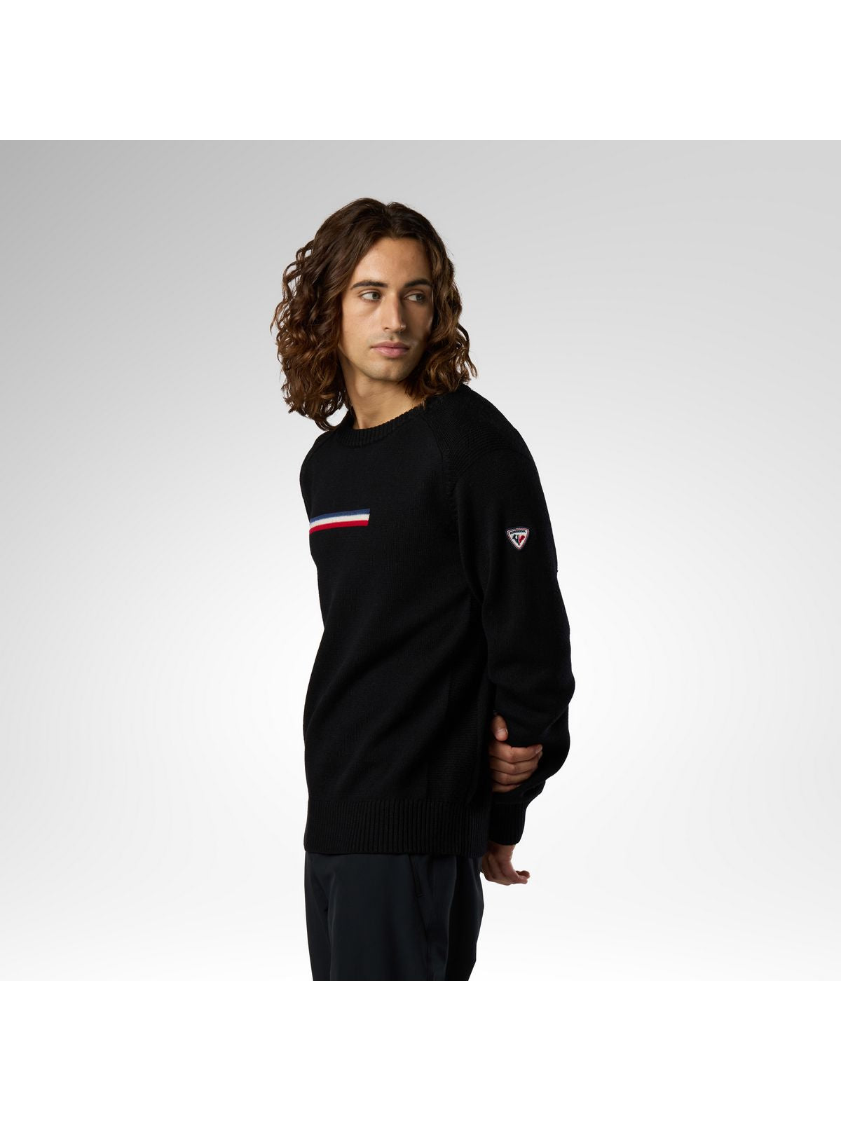 Sweter męski ROSSIGNOL M Odysseus Crew Merino Sweater czarny