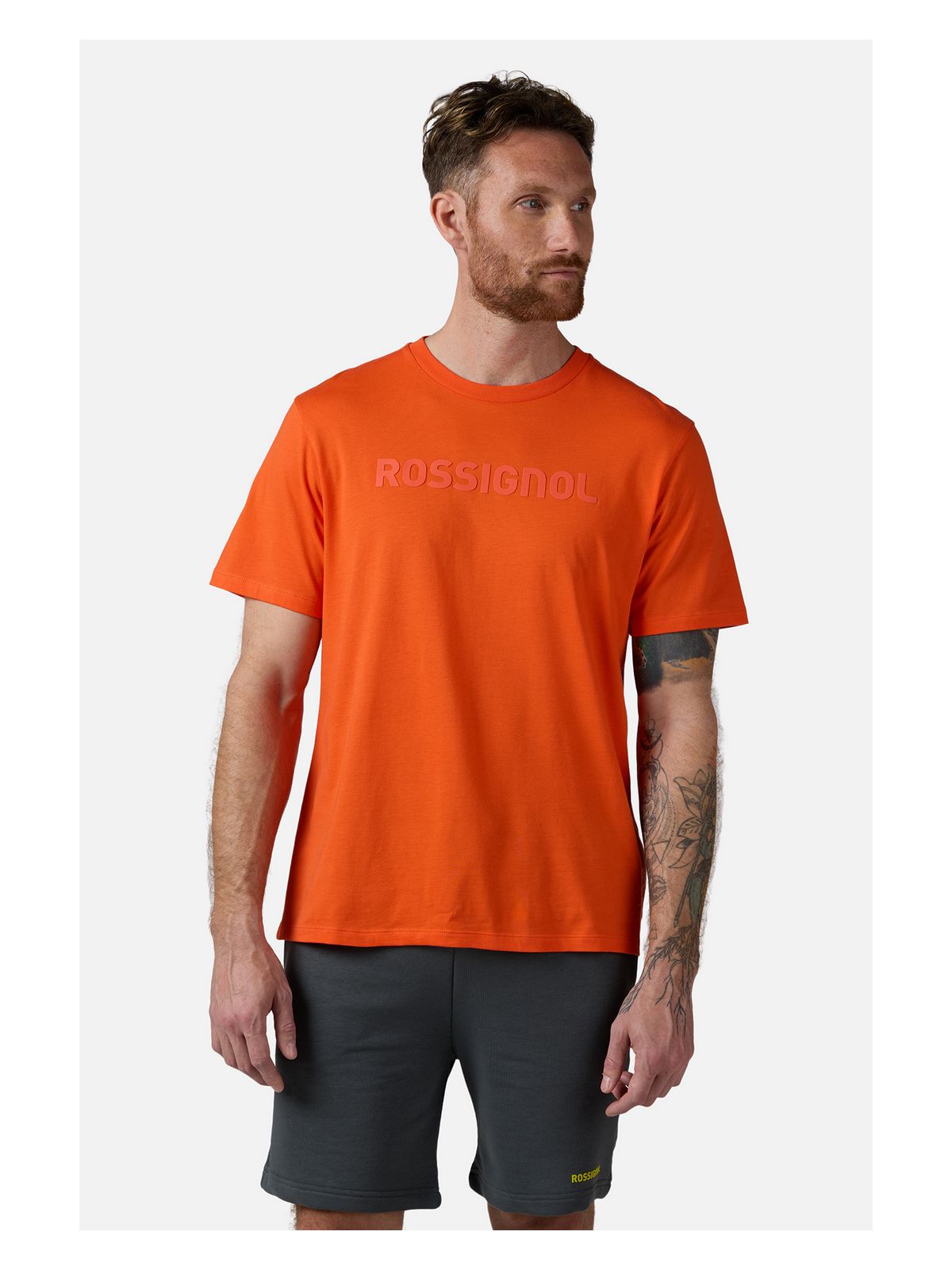 Koszulka męska ROSSIGNOL Prarion Tee złoty - Adventure Sports