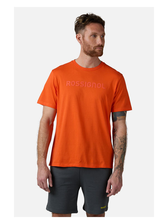 Koszulka męska ROSSIGNOL Prarion Tee złoty - Adventure Sports
