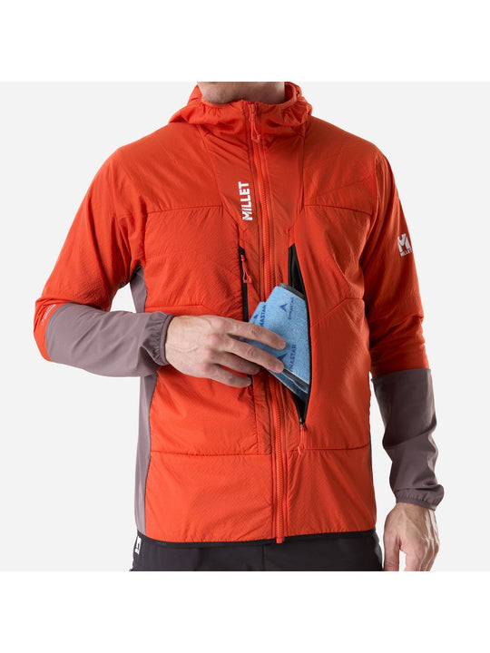 Kurtka męska MILLET M M White Alpha Hoodie M czerwona

