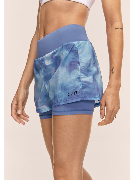 Szorty CASALL Breeze Printed Running Short kolor granatowy
