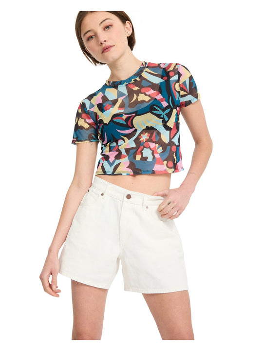 Szorty damskie VOLCOM Stoned Bf Short biały
