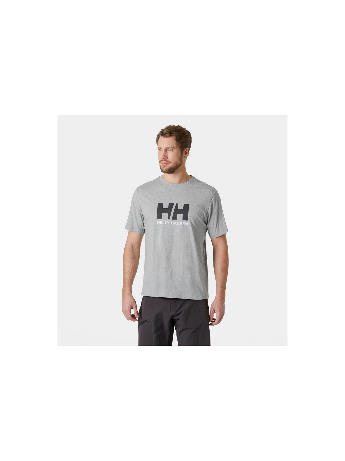 Koszulka męska Męska HELLY HANSEN Hh Logo T-Shirt 3.0 szara