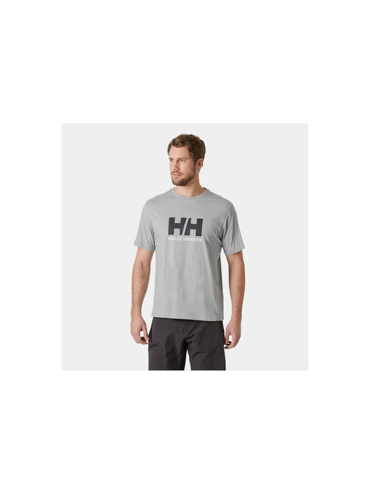 Koszulka męska Męska HELLY HANSEN Hh Logo T-Shirt 3.0 szara
