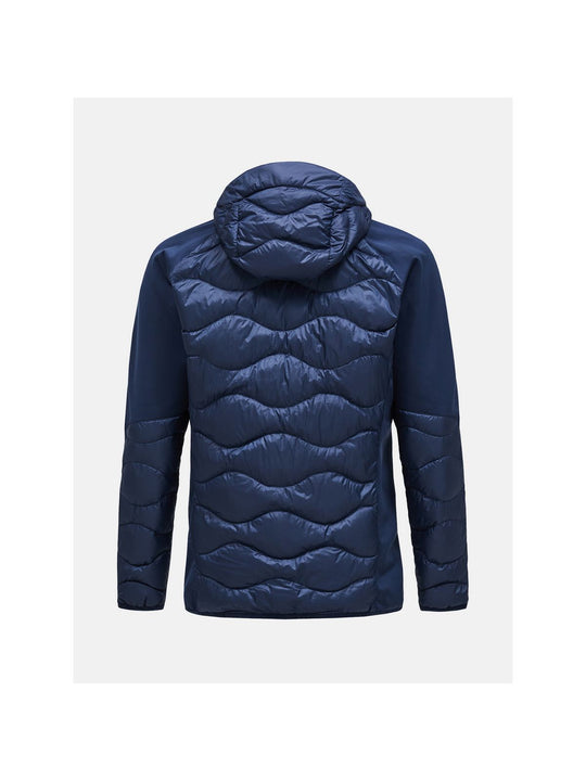 Kurtka puchowa męska Peak Performance M Helium Down Hybrid Hood granatowy
