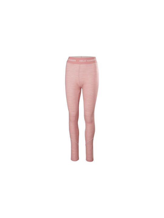 Legginsy damskie HELLY HANSEN W Lifa Merino Midweight Pant kolor różowy
