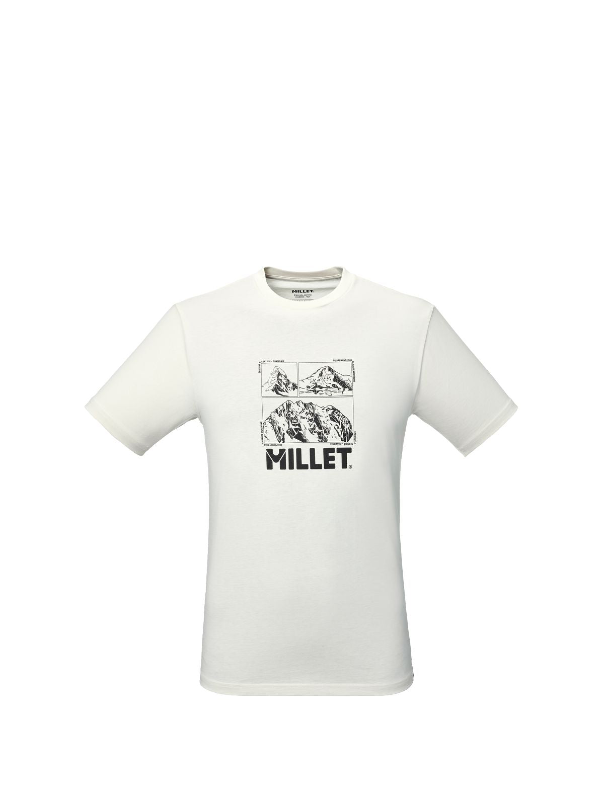 Koszulka męska MILLET Chamonix Logo Ts Ss M beżowa