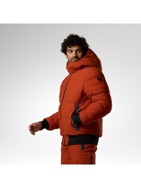Kurtka narciarska męska ROSSIGNOL M Snowblaze Down Bomber Jacket brązowa
