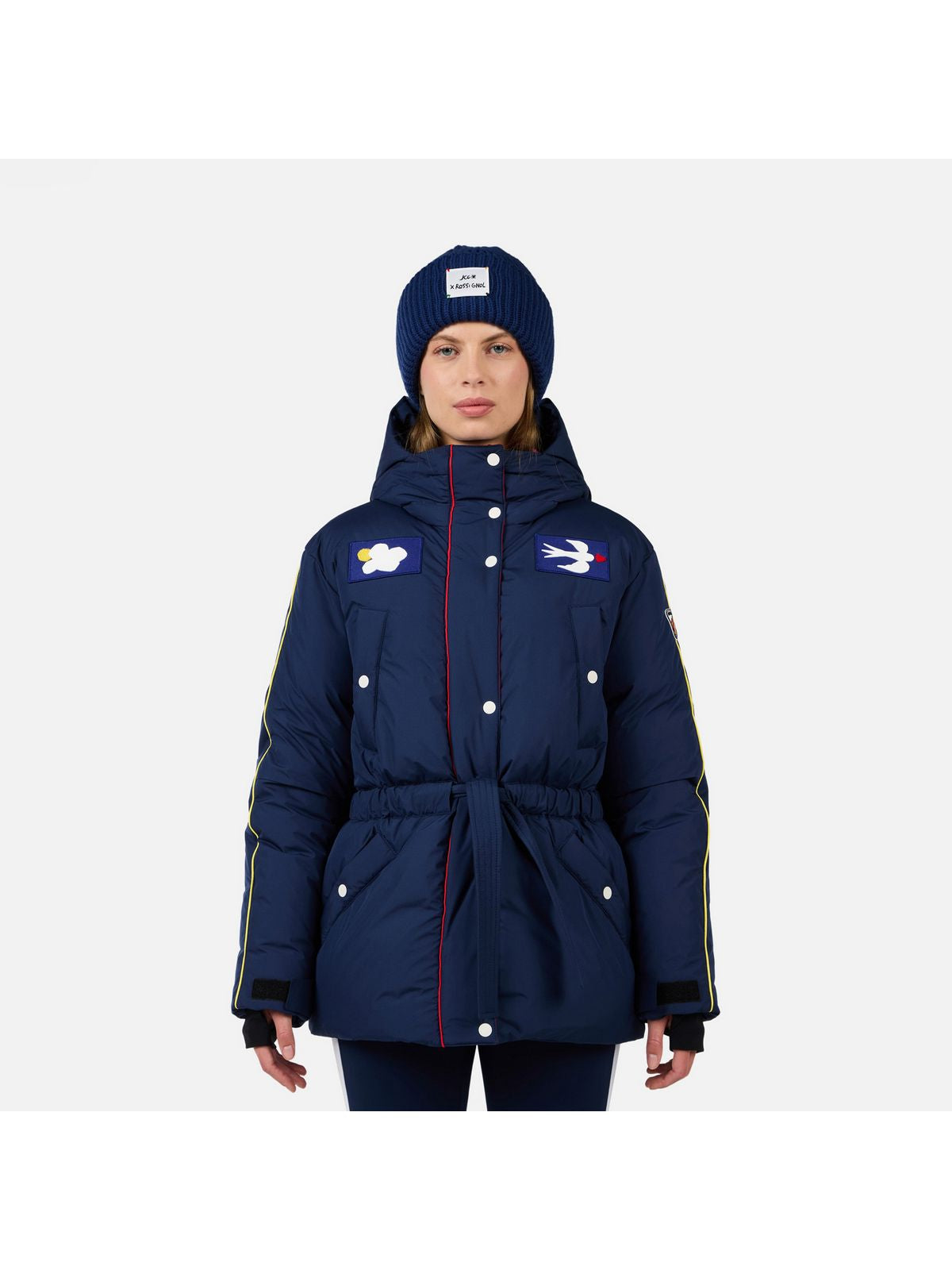 Kurtka narciarska damska ROSSIGNOL W JCC FLAG DOWN PARKA niebieska