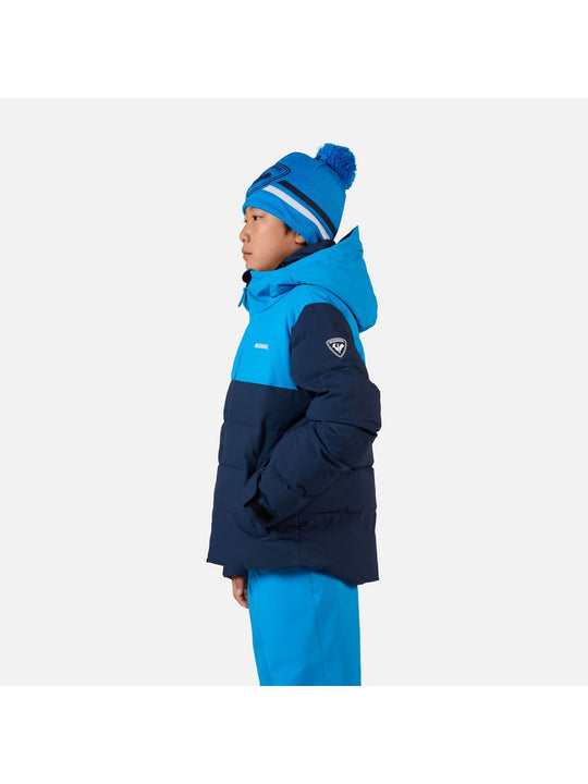 Kurtka narciarska dziecięca ROSSIGNOL Boy Siz Quilted Jkt granatowa
