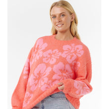 Sweter RIP CURL HIBISCUS HEAT JACQUARD CREW czerwony
