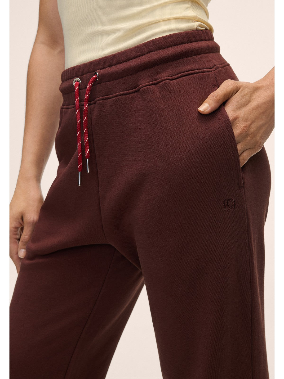 Spodnie damskie CASALL Terry Relaxed Jogger brązowe